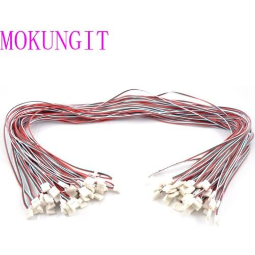 500pcs 1m 3PIN LED Strip connectors 10mm PCB connection for WS2812B WS2811 Led Strip NO WELDING double END