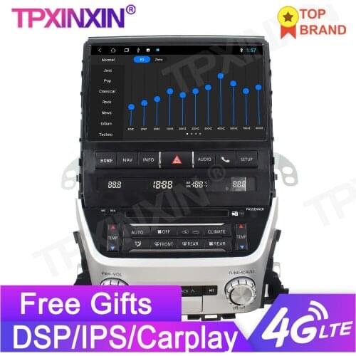For Toyota Land Cruiser VX GX VXS Upgrade To LC200 VX-R 2016-2020 Android 10.0 Car GPS Navigation Radio Stereo Multimedia Player