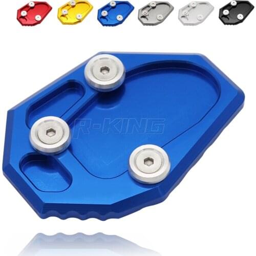 For YAMAHA YZF MT-07 MT07 FZ07 XJ6 XJ6N FZ6 FZ6R Motorcycle CNC Kickstand Foot Side Stand Extension Pad Support Plate Enlarge