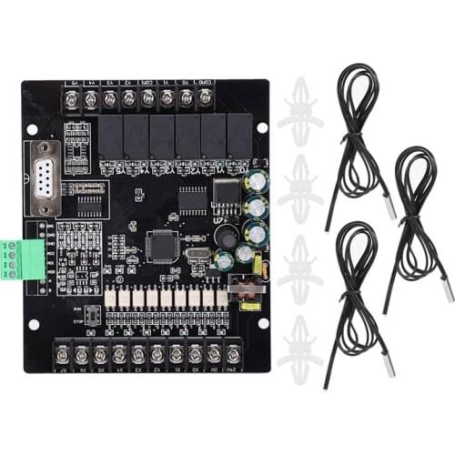 FX1N-14MR-3N Industrial Control Board PLC Programmable Controller Module + Temperature Probe