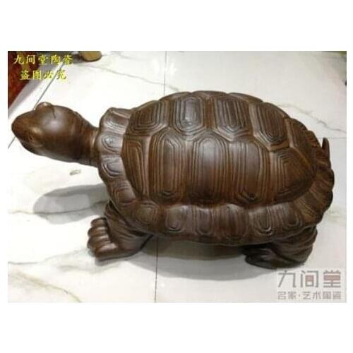 Ceramic turtle has long life Turtle Stone Bay ceramic doll crafts Rockery fish pond decoration Longevity furnishing articles
