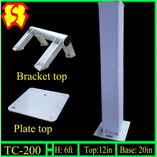 White fabric truss cover / sock / scrim suit box for F34 square cover+5.8 FT aluminium tube tower Totem