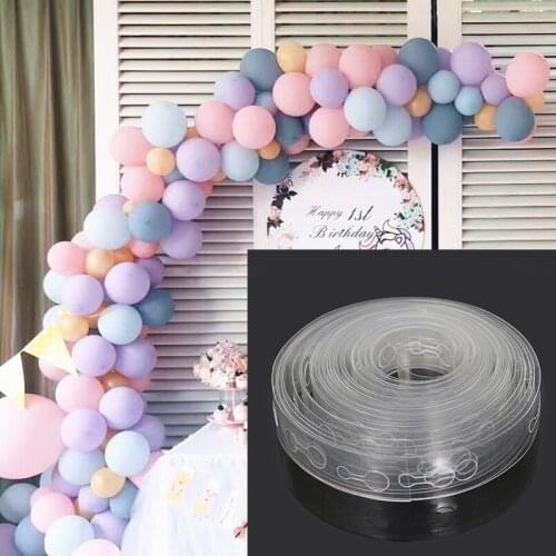 SUEF DIY Latex Balloons Modeling Tool Plastic Balloon Chain 5M Balloon Tie Knob Tool Birthday Party Wedding Decoration Supplies