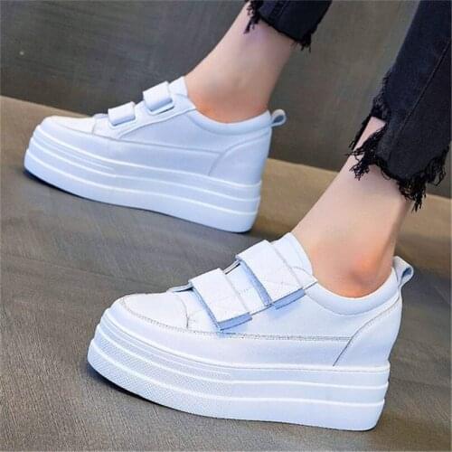 Oxfords Fashion Sneakers Womens Cow Leather Round Toe Ankle Boots High Heel Platform Shoes Goth Goth 34 35 36 37 38 39