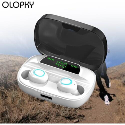 TWS New 3500mAh Power Bank Earphones Bluetooth Wireless Sport In Ear TWS Gaming Headset Noise Earbuds With Mic for IPhone Xiaomi