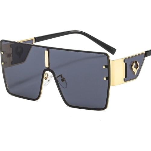 ZLY 2021 New Fashion Square Sunglasses Men Women Bull Logo Frame Gradients Lens Luxury Brand Designer Metal Decorate Sun Glasses