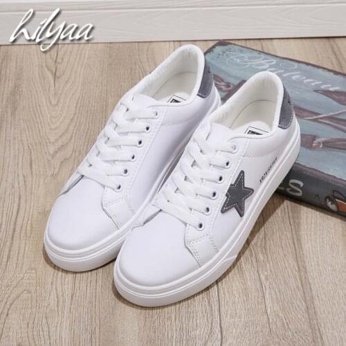 New Fashion Woman Sneakers Female White Shoes High Quality PU Leather Casual Trainers Sport Running Vulcanize Shoes Sneakers