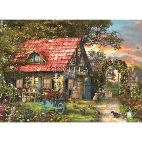 Landscape 5d Diy Diamond Painting Cabins diamond mosaic Houses 3D diamond embroidery Cross Stitch Home decor Christmas Gifts