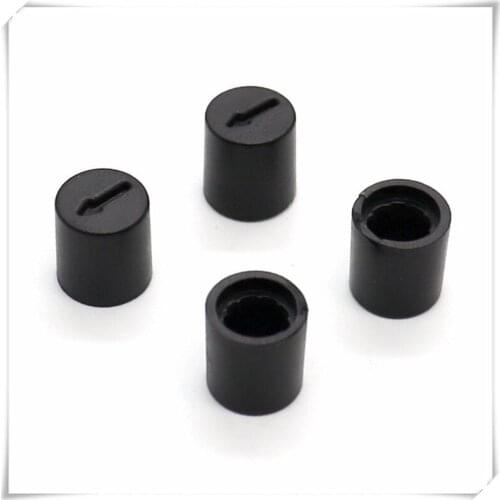 10 Pieces Plastic Flower Shaft Knob Diameter 9.5mm Height 10mm Potentiometer Encoder Knob Gear Shaped Inner Hole 6mm