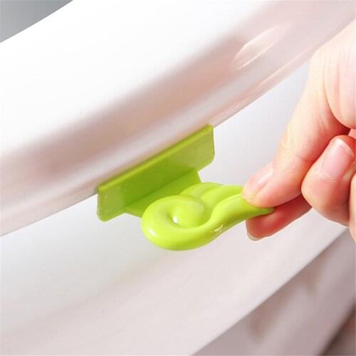 White Green Bath Seat Toilet Cover Lifting Device Bathroom Clamshell Lid Lifter Manual CoverToilet Seat Lifters Supplies