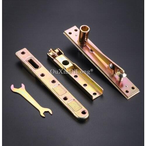 1 Set Heavy Duty Door Pivot Axis Floor Springs Framed Glass Doors Upper and Lower Door Shafts Wooden Door Fittings