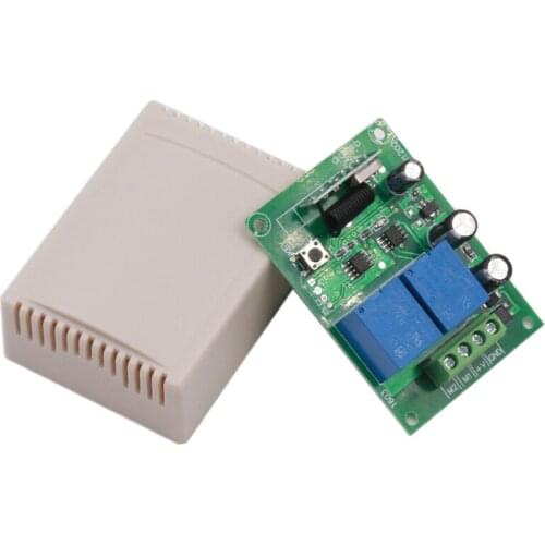 RF Switch Remote Control DC 12V 2 Gang Relay Receiver and 1527 learning code Transmitter For LED Light Electric Device Control