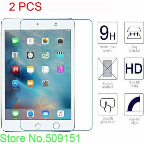 Safety Package 9H Tempered Glass Screen Protector For For Apple iPad mini 4 7.9 inch tablet Protective Film+Cleaning Wipe
