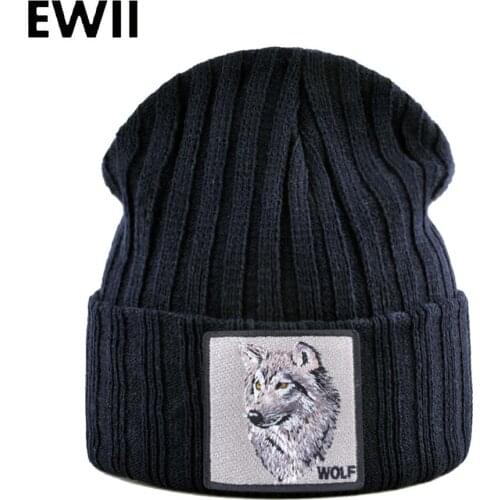 Winter hats for children embroidery beanies for men knit warm hat unisex knitted beanie caps skullies women casual cap