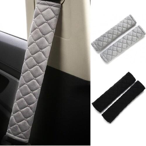 1/2pcs Soft Car Seat Belt Cover Universal Seat Belt Covers Warm Plush Shoulder Cushion Protector Safety Belt Shoulder Protection