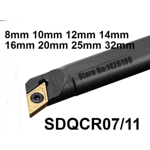 1PCS S08K-SDQCR07 S10K-SDQCR07 S12M-SDQCR07 S16Q-SDQCR11 S20R-SDQCR11 S25S-SDQCR11 S32T-SDQCR11 8mm-32mm CNC Turning tool