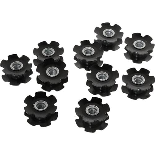 10pcs Headset Flange Star Nut Washer For 1 1/8 "Threadless Crown Race Parts