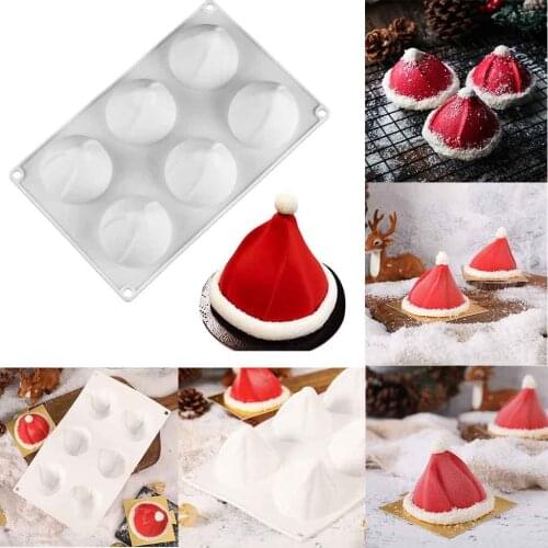 3D Silicone Cake Mold Baking Mold Cake Mold Christmas Hat DIY Bakeware