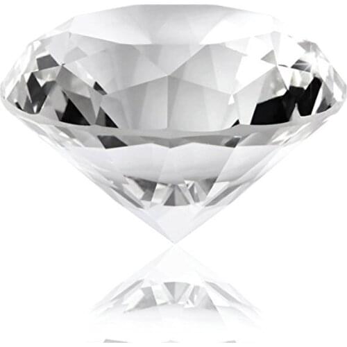 60mm/2.36inch Clear Crystal Diamond Glass Diamond Paperweight Wholesale Transparent Home Decoration Accessories