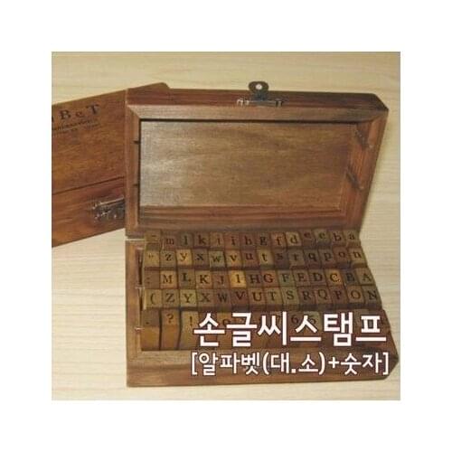 70pcs Regular script letters/Alphabet stamp gift set/mini wood stamp multi-purpose decoration DIY stamp Wholesale Free Shipping