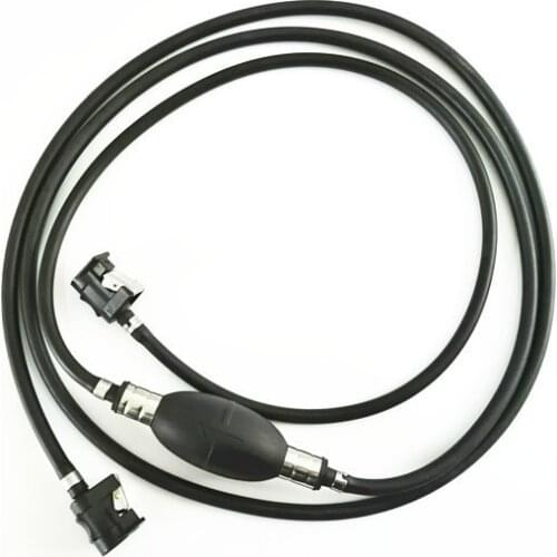 8MM fuel primer pump with fuel line and connector for yamaha outboard fuel line system