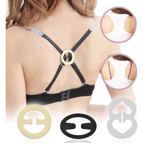 9Pcs Bra Clip Buckles Wedding Bra Straps Shadow-Shaped Buckle Conceal Bra Buckle