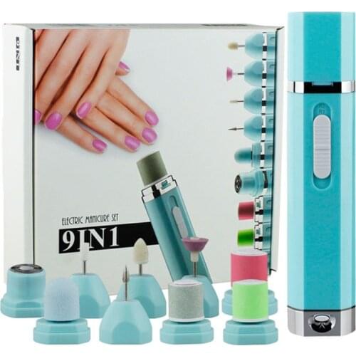 9-in-1 multi-function tool for polishing, manicure and shaving machine to remove old dead skin