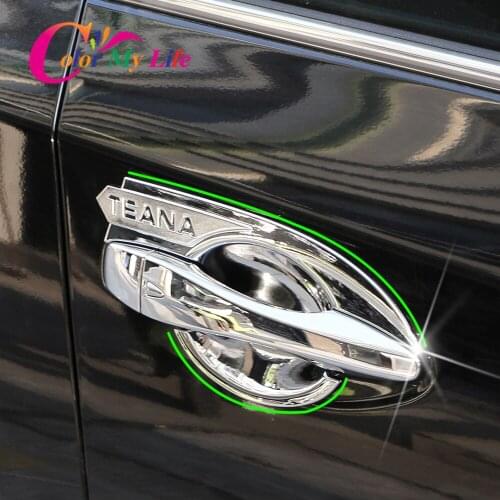 Car Door Handle Bowl Covers Fit For Nissan Teana 2013 2014 2015 2016 2017 2018 Accessories Door Bowl Trim Stickers 4Pcs/Set