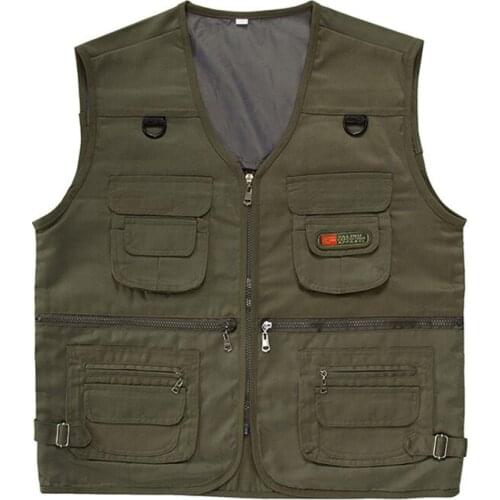 C1017 Free shipping new 2020 spring and autumn Middle-aged men loose fashion thin section vest coat cheap wholesale