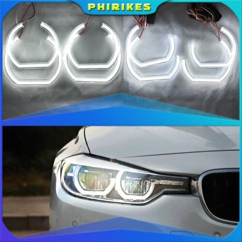 For BMW 3 Series E90 E92 E93 M3 Coupe and cabriolet 2007-2013 Car styling High Quality DTM Style White Crystal LED angel eyes
