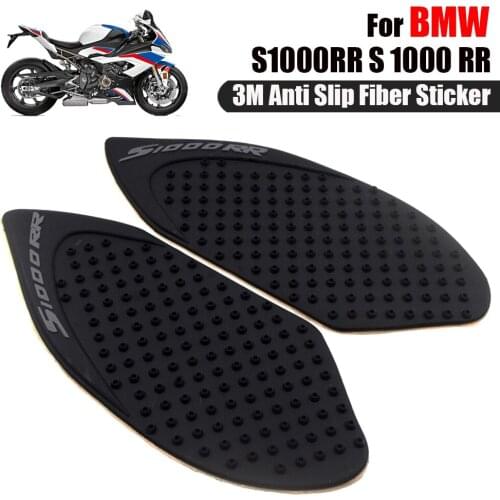 For BMW S1000RR S1000 RR 2010-2019 Motorcycle Anti-Slip Fiber Fuel Tank Pad Stickers Protector Decals Knee Grip Protection Cover