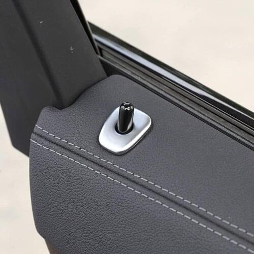 For BMW X3 X4 G01 G02 2018 2019 ABS Plastic Door Safety Pull Pin Lock Cover Bolt Button Trim Accessories Matte Silver