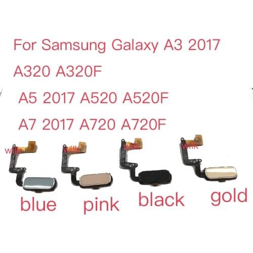 For Samsung Galaxy A3 2017 A320 A320F / A5 2017 A520 A520F / A7 2017 A720 A720F Home Button Fingerprint Sensor Flex Cable Repair
