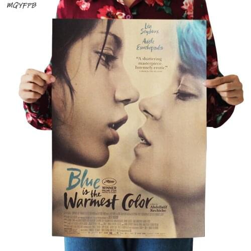Movie Le bleu est une couleur chaude Kraft Paper Poster Home Wall Room Decoration Painting 50.5x35cm