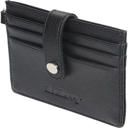 New Men Card Bag Short Clutch Slim Men Wallet Credit ID Card Hlolder Hasp Male Card Purse Business Man Money Bag Card Case
