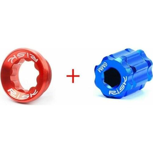 MTB Road Bike Bicycle Crank Arm Fixing Bolt Color Aluminum Alloy Crank Cover Screw For-Shimano CNC M20x8mm