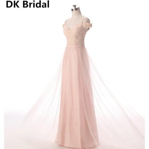 Lace Bridesmaid Dresses Long 2019 New Beach Garden Wedding Party Formal Junior Women Ladies Tulle Dress Wedding Guest Dress