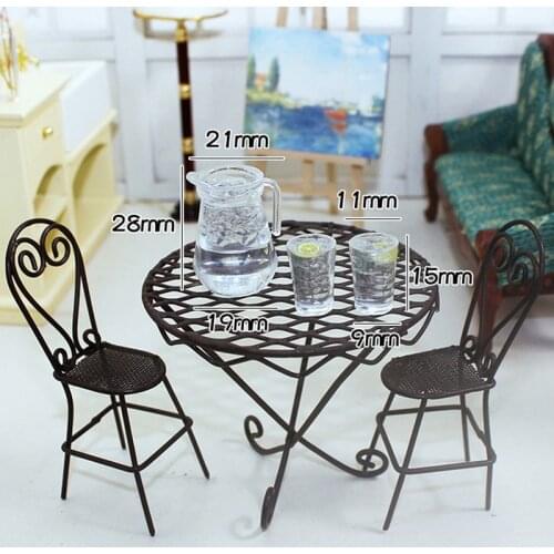 Mini Juice Jug Cup Set Simulation Drink Milk Model Toys for Doll House Decoration 1/12 Dollhouse Furniture For Dollhouse Decals