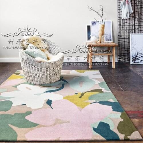 Customizable Pink petal Carpets For Living Room Computer Chair Area Rug Children Play Tent Floor Mat Cloakroom Rugs And Carpets