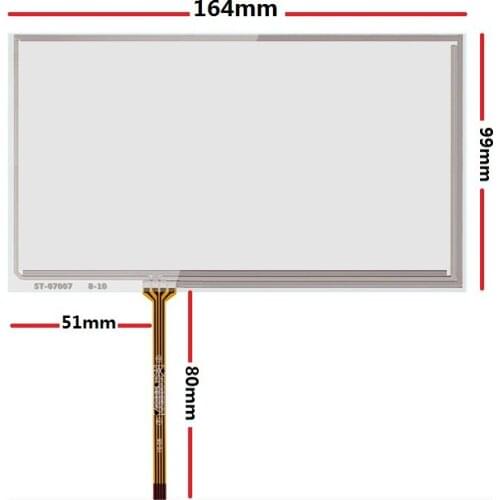 New 7-inch touch screen 164*99mm is suitable for AT070TN94 90 92 industrial handwriting screen