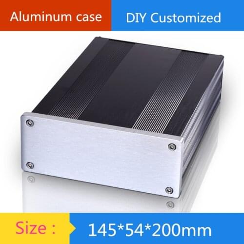 Case size:145*54*200 mm aluminum amplifier chassis DAC Chassis HIFI tube amp chassis Aluminum shell /AMP Enclosure /case/DIY box