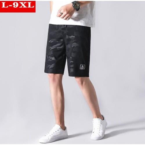 Summer Shorts Men Fast Dry Camo Sports Plus Size 5XL 6XL 7XL 8XL 9XL Sweatpants Camouflage Sweat Oversized Casual Half Trousers