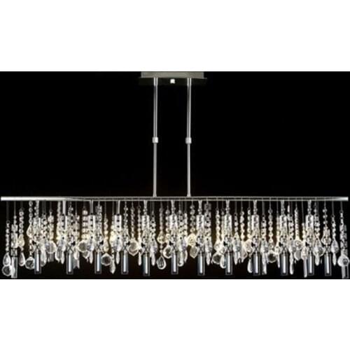 Contemporary Broadway Linear Crystal LED Pendant Lights Modern pendant lamps New home lighting Parlor Study Master Bedroom E075