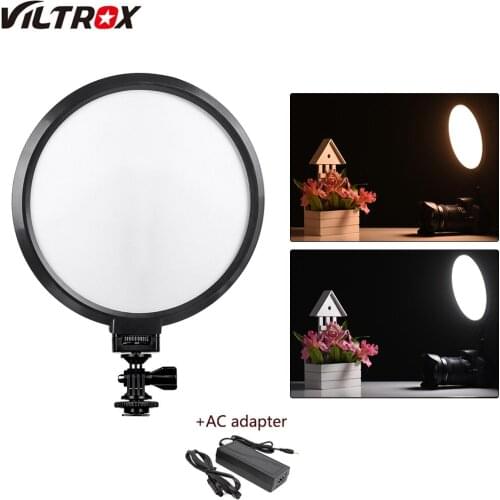 Viltrox VL-300T Camera LED Video Light Bi-Color Dimmable Photo Studio Light for Portrait Children Macro Still Life Photography