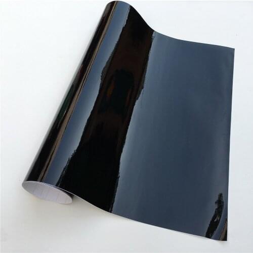 Ultra Glossy Black Vinyl Wrap Car Film Car Wrapping Film Foil Bubble Free For Car Sticker Bike Phone Console Skin