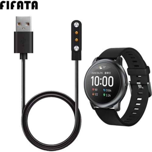 FIFATA USB Charging Cable For Xiaomi Haylou Solar LS05 Smart Watch Adapter Fast Charger Power Cable Charging Dock Accessories