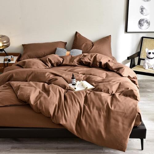 1 pc Comforter Cover220x240 King Size Duvet Cover Plain Dyed Quilt Covers Queen Size dekbedovertrek 200x200 (no pillowcase)