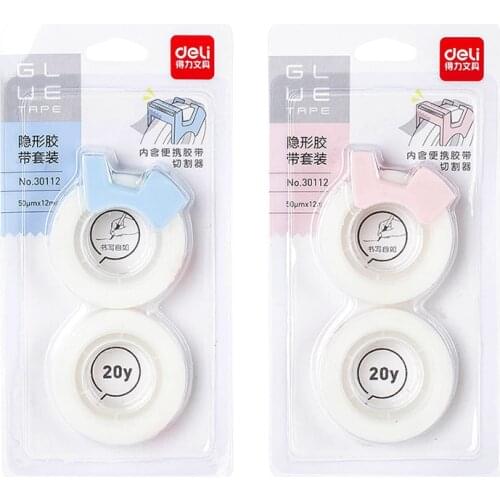 2 Pcs/Lot Kawaii Invisible Error Correction Masking Washi Tape Cute Decorative Adhesive Tape For Diary Stationery School Supplie