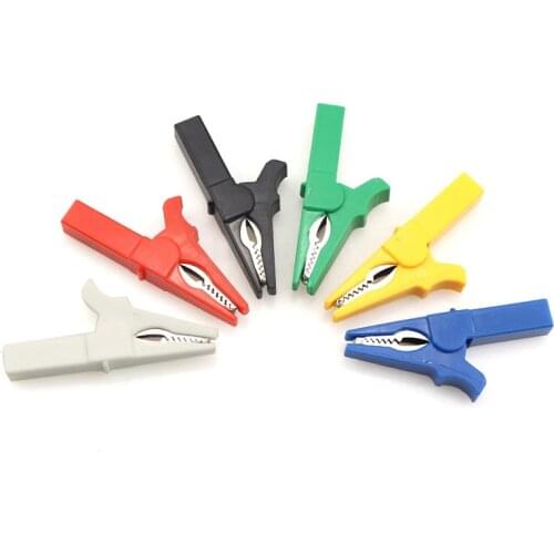 5PCS Battery Test Clip 55MM HV Alligator Clip For Banana Plug 4mm Multimeter Pen Cable Probes Crocodile Clip