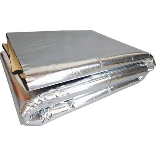 140x100cm Car Sound Deadener Mat Noise Bonnet Insulation Deadening Hood Engine Firewall Heat Foam Sticker F19A